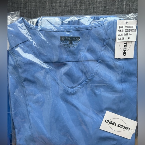 Ceil Blue Empire Trend Premium Medical Scrubs - Stylish & Comfortable - Picture 2 of 3